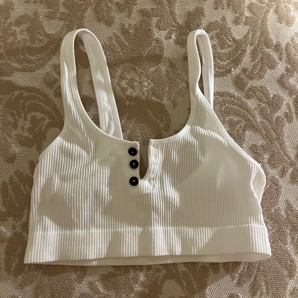 Cropped Henley Tank